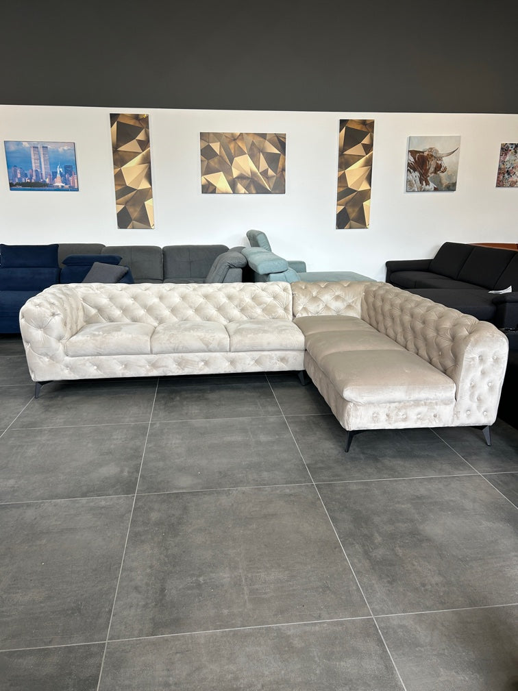 Chesterfield Ecksofa – Retrolook