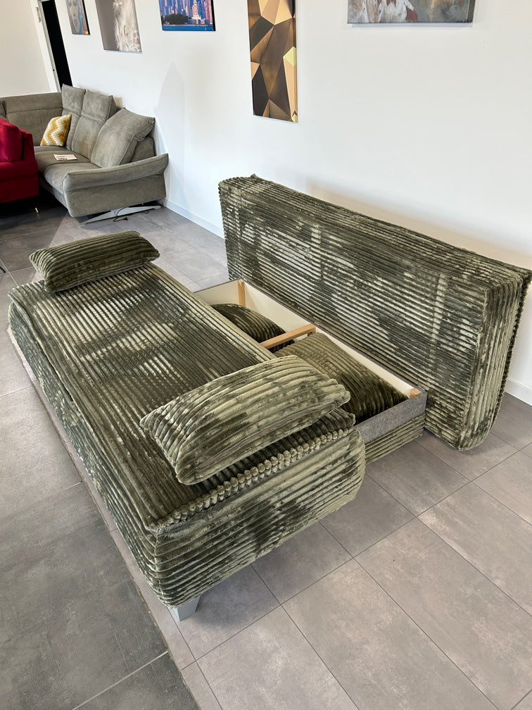 Multifunktionales Cord-Schlafsofa – Smarter Komfort mit Stauraum