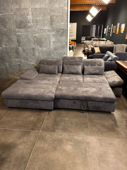 Polsterecke mit Bett und Rückenverstellung