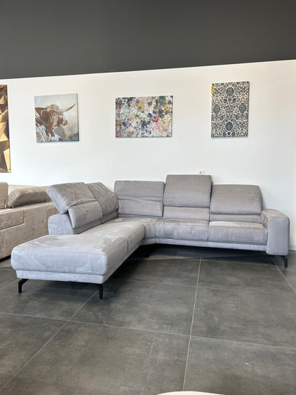 Mondo Designer-Polsterecke – Erstklassiger Komfort in Mikrofaser Grau