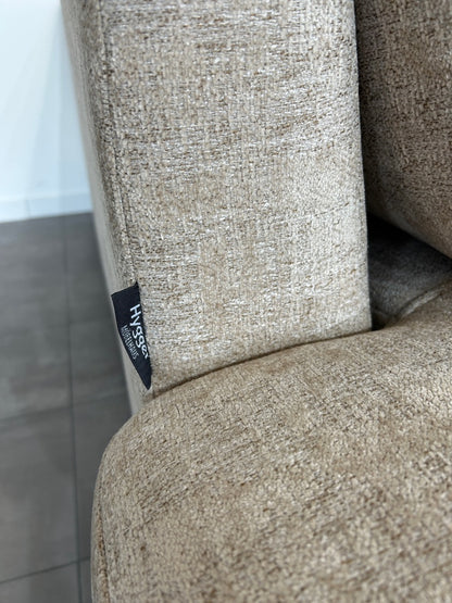 Marken-Polsterecke – Hochwertige Eleganz in Chenille Beige