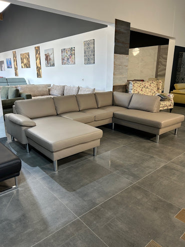 CARINA Echtleder-Wohnlandschaft