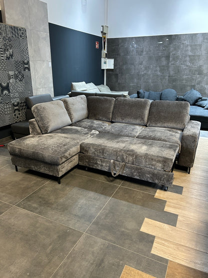 Polsterecke mit Bett im Nordic Design