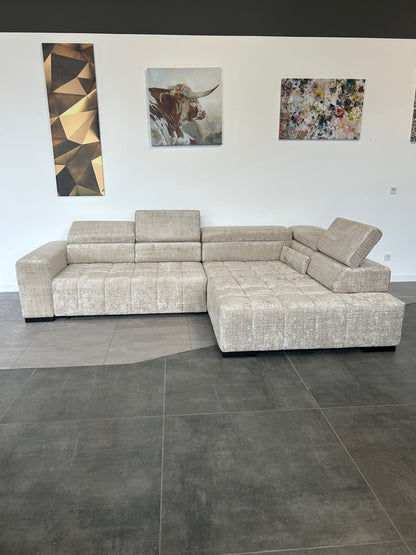 XXXL Chenille-Polsterecke – Trendiges Platzwunder mit Funktionen