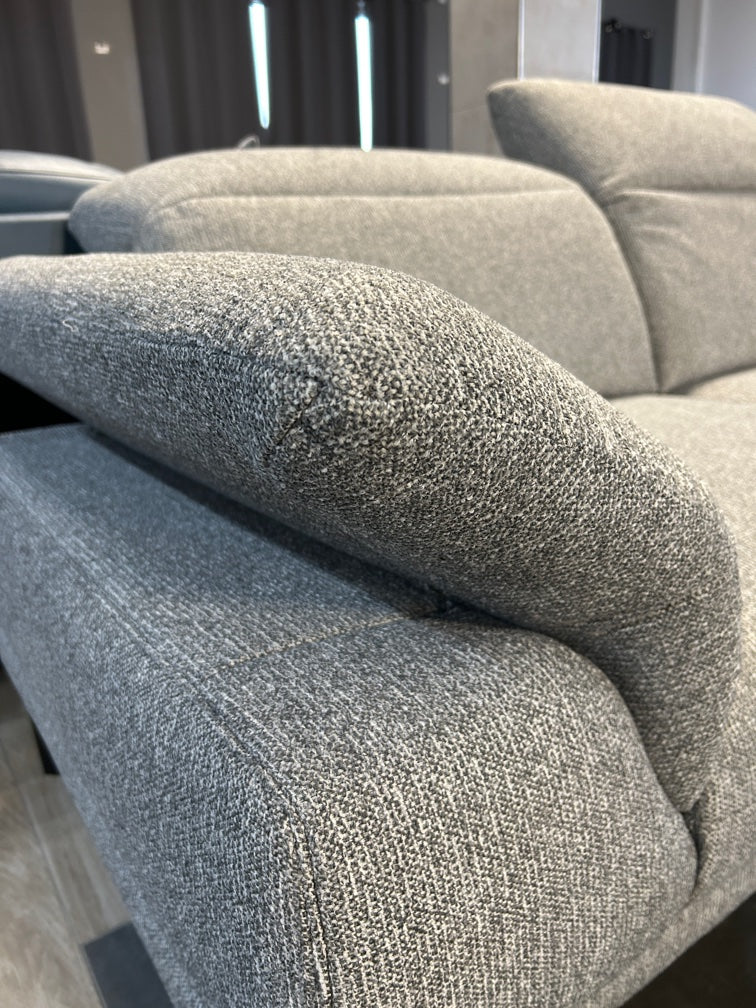 Ecksofa mit Sitzauszug und Relaxfunktion, 2 x Motor