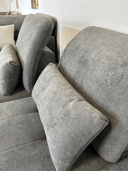Luxus-Multifunktions-Ecke – High-End Chenille-Komfort im XXL-Format