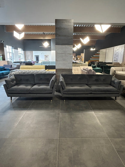 Edle Eleganz in Grau – Deine 3+2 Wohnlandschaft!