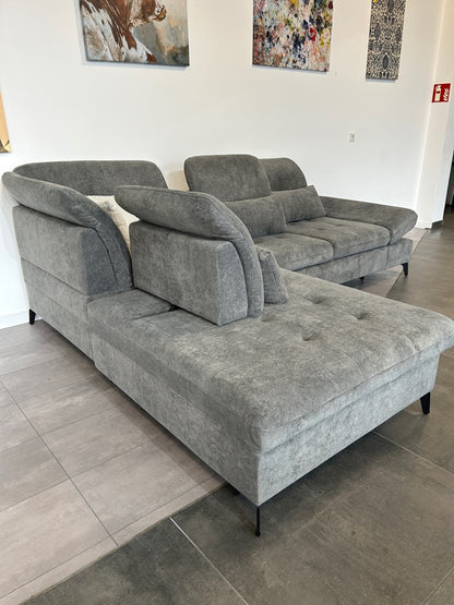 Luxus-Multifunktions-Ecke – High-End Chenille-Komfort im XXL-Format