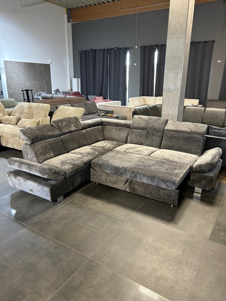 Ecksofa mit Bett und Bettkasten