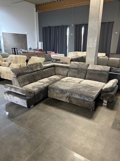 Ecksofa mit Bett und Bettkasten