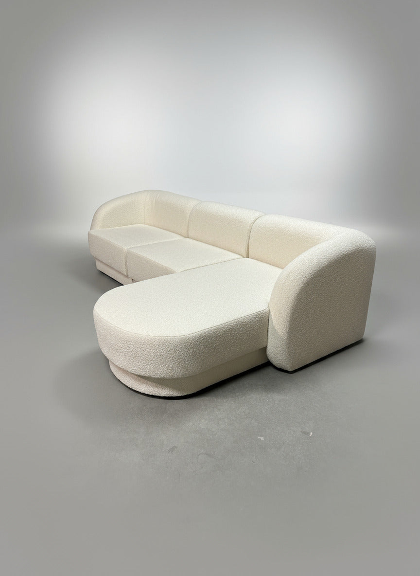 Polsterecke von Micadoni, Bouclé-Stoff