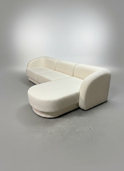 Polsterecke von Micadoni, Bouclé-Stoff