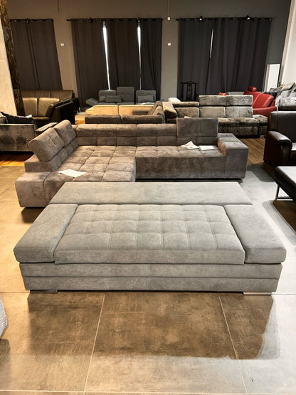 Schlafsofa mit Bettkasten, elegant & pflegeleicht