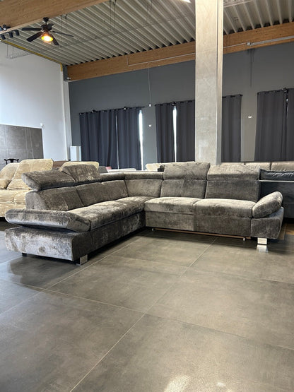 Ecksofa mit Bett und Bettkasten