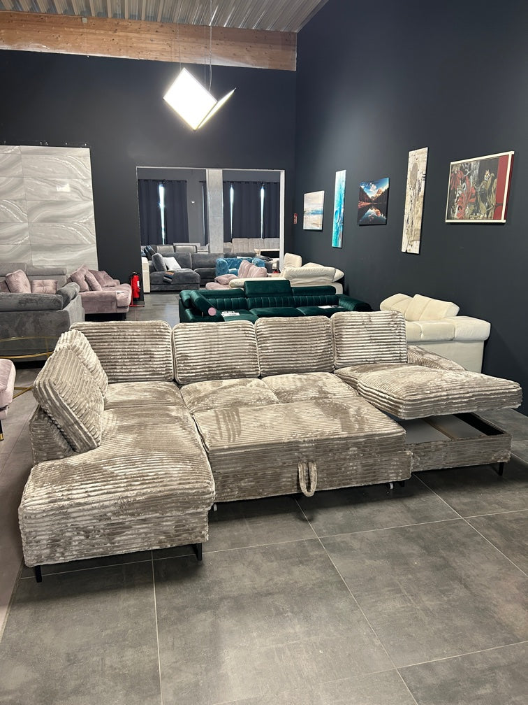 Wohnlandschaft mit Bett und Bettkasten – Stilvoll & Gemütlich