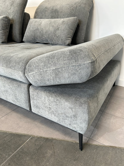Luxus-Multifunktions-Ecke – High-End Chenille-Komfort im XXL-Format