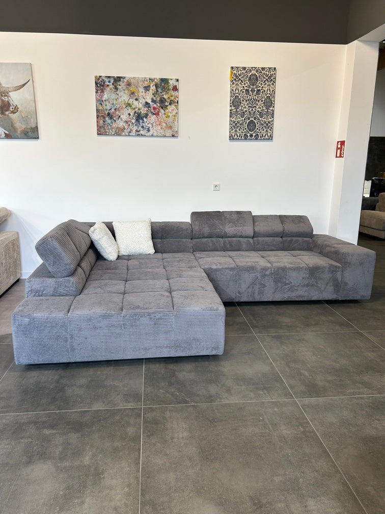 XXXL Marken-Polsterecke – Luxus-Feeling im Cord-Samt