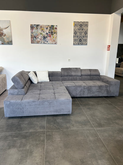XXXL Marken-Polsterecke – Luxus-Feeling im Cord-Samt