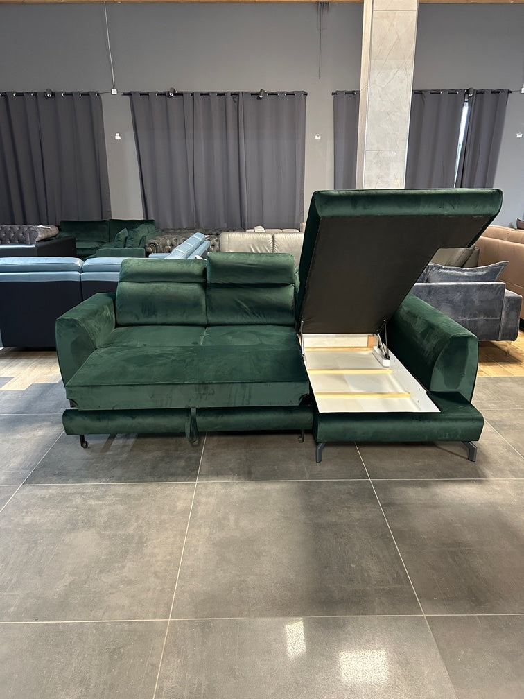 Moderne Polsterecke, Bett, Bettkasten