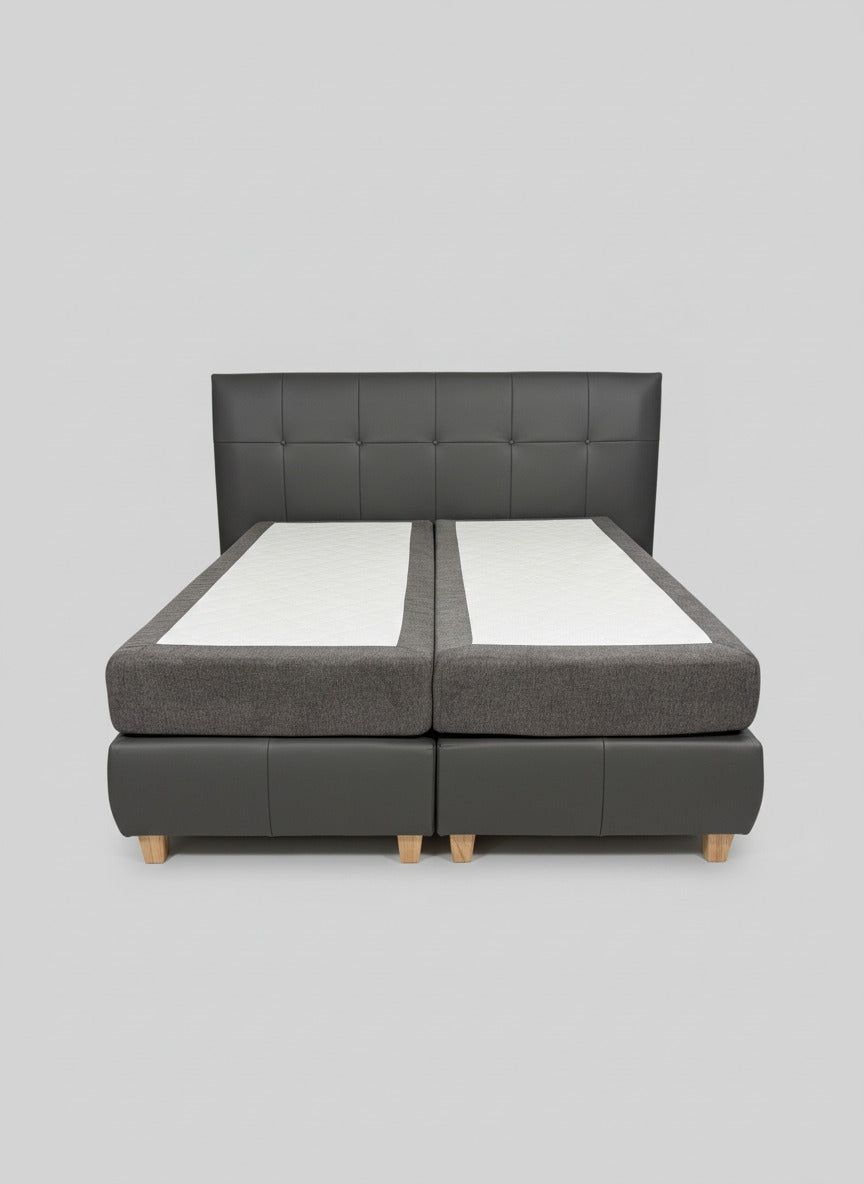 Luxus Boxspringbett 160 x 200 cm, Leder, von ADA
