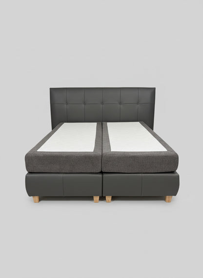 Luxus Boxspringbett 160 x 200 cm, Leder, von ADA