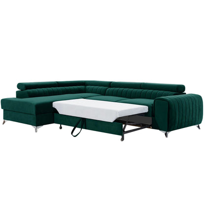 Ecksofa mit Bett und Bettkasten