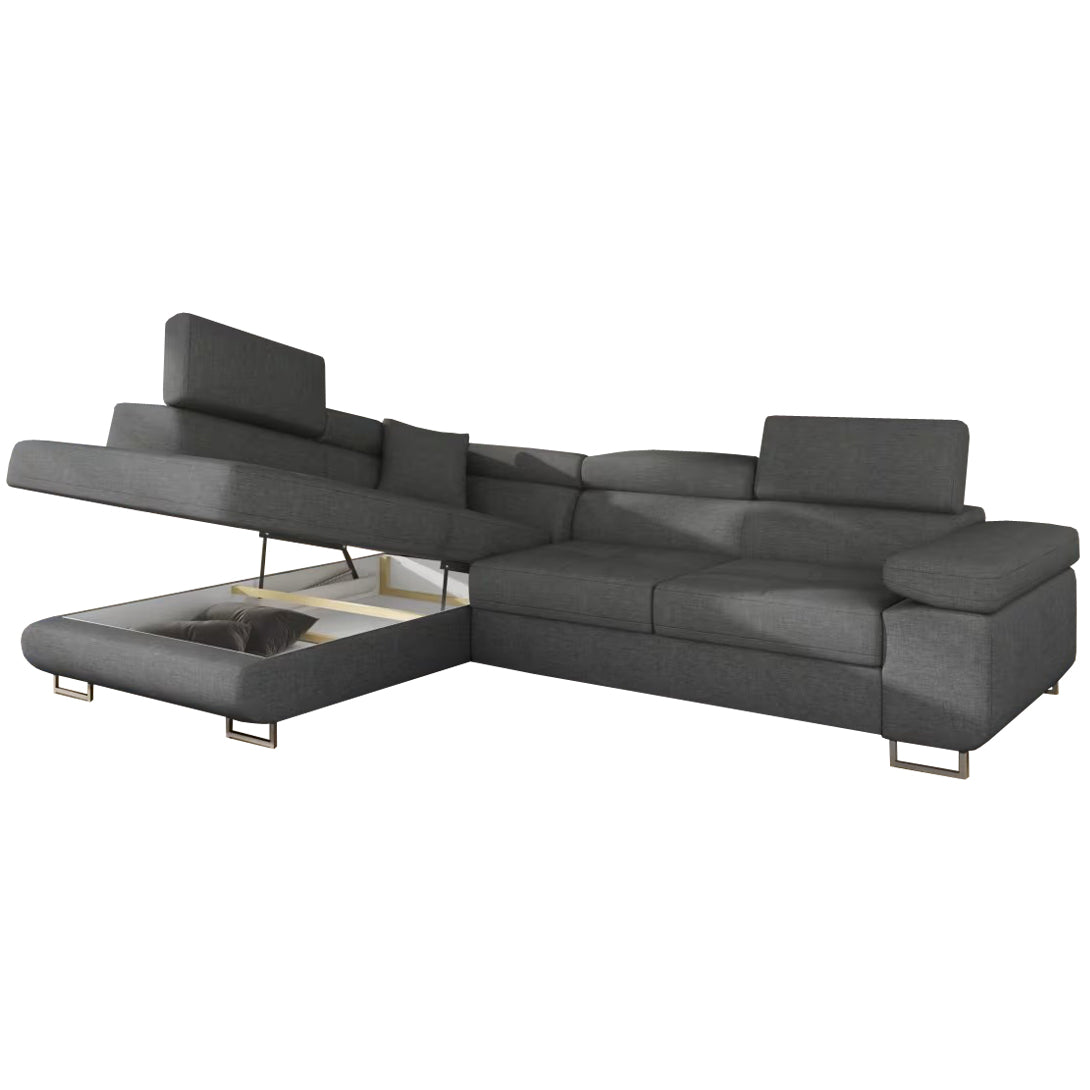 Ecksofa mit Bett und Bettkasten