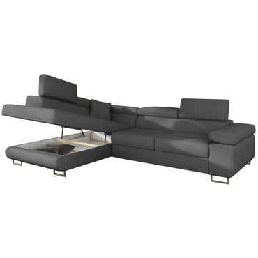 Ecksofa mit Bett und Bettkasten