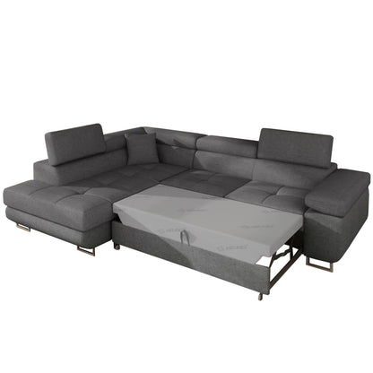 Ecksofa mit Bett und Bettkasten