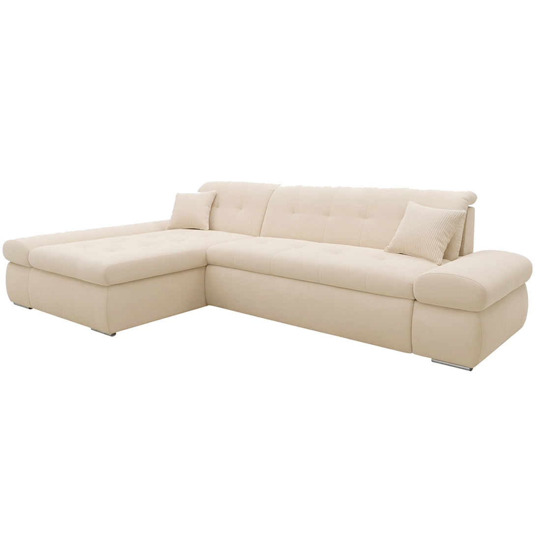 Polsterecke mit Bett, Chenille Stoff