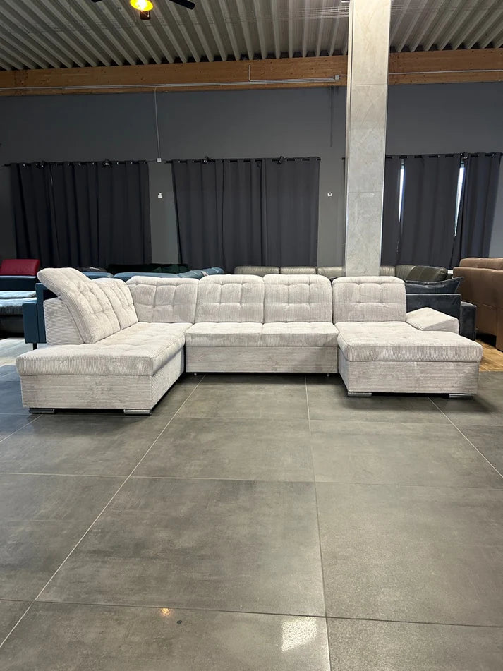 Wohnlandschaft mit Bett & Bettkasten